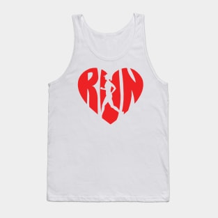 Running for your heart Tank Top